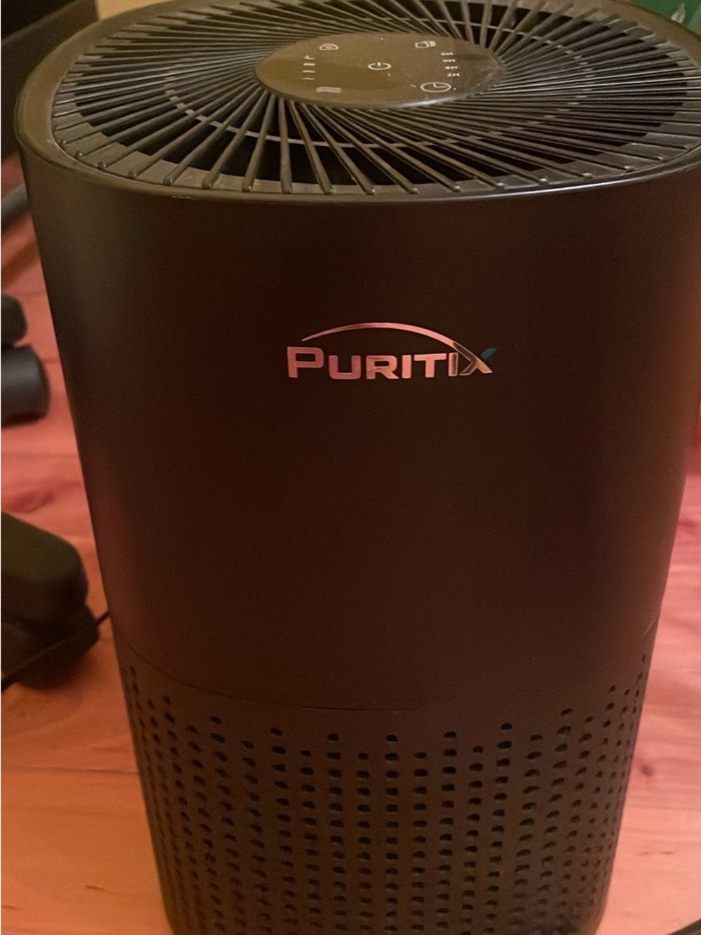 Black Air Purifier - Compact Home Air Cleaner